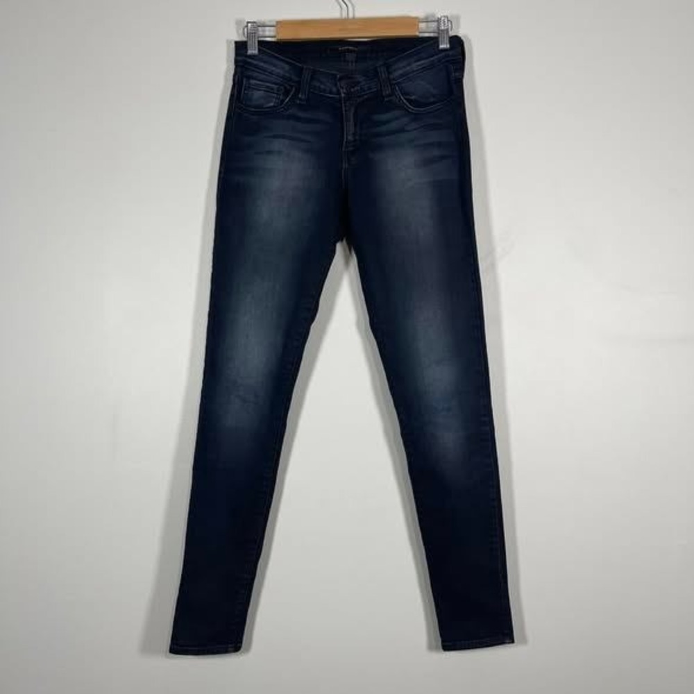 Flying Monkey Low Rise Skinny Jeans Womens 28 Indigo Blue Denim Stretchy